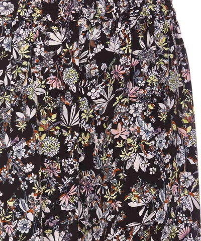 Zadig & Voltaire Zadig&voltaire Black Multicolour Silk Skirt In Black