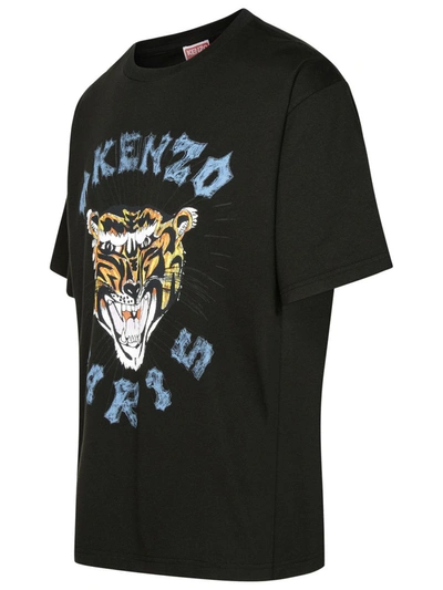 Shop Kenzo 'drawn Varsity' T-shirt In Black