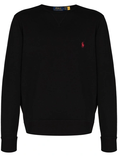Shop Polo Ralph Lauren Crewneck Sweatshirt Clothing In Black