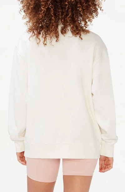 Shop Kut/so Quarter Zip Mock Neck Sweatshirt In Whisper White