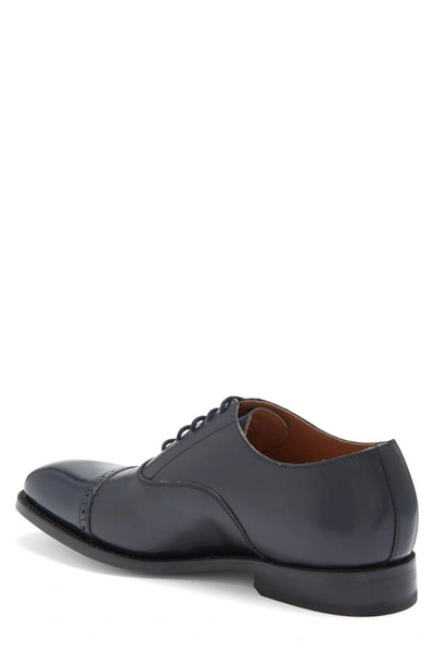 Shop Allen Edmonds Brady Cap Toe Oxford In Navy