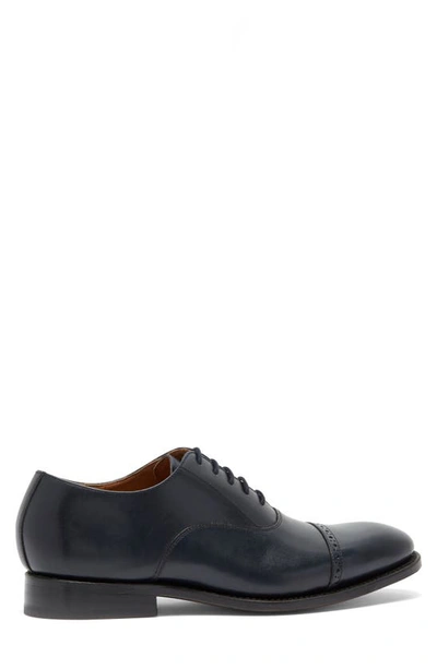 Shop Allen Edmonds Brady Cap Toe Oxford In Navy