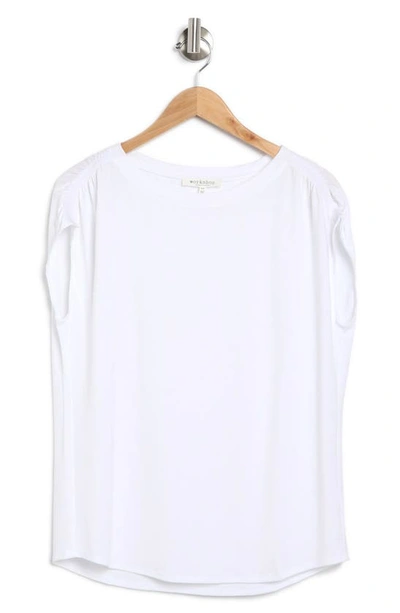 Shop Workshop Dolman Sleeve T-shirt In White