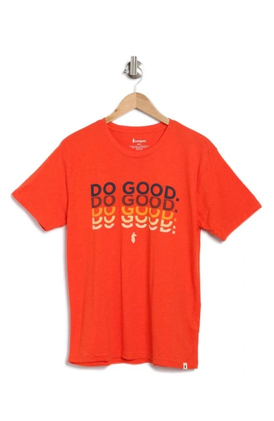Shop Cotopaxi Do Good Repeat Organic Cotton & Recycled Polyester Graphic T-shirt In Canyon