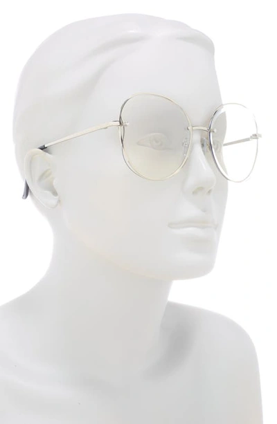Shop Vince Camuto Oval Vent Sunglasses In Silver