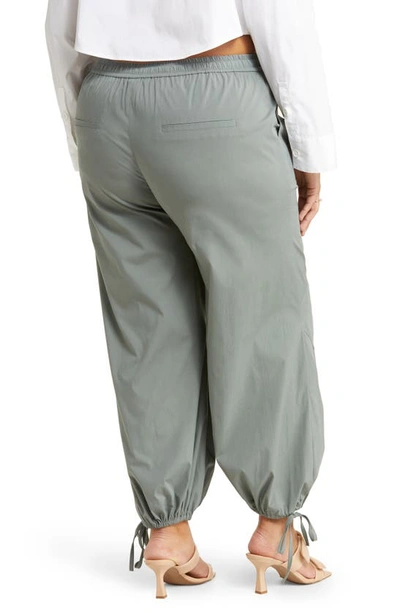Open Edit Tie Hem Joggers In Grey Sedona