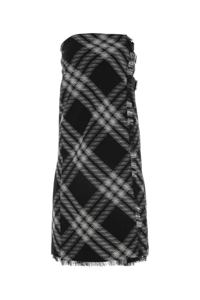 Shop Burberry Dress In Checked
