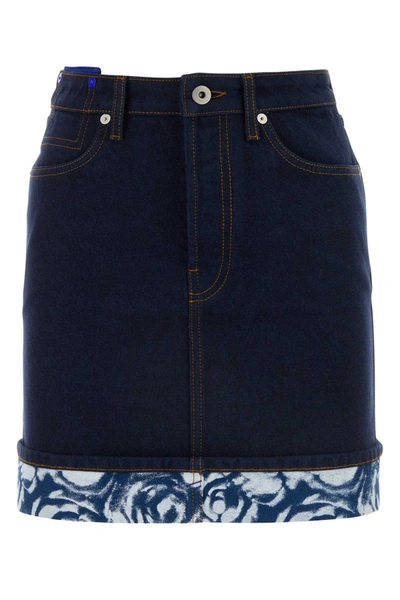 Shop Burberry Skirts In Blue