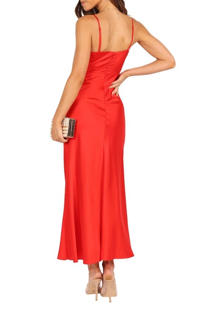 Petal And Pup Lipa Slipdress In Pink/ Red