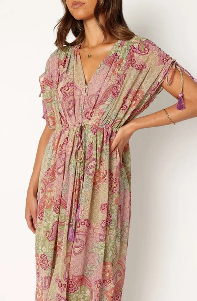 Petal And Pup Cyril Print Maxi Dress In Iris Oasis