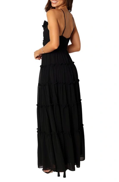 Shop Petal And Pup Petal & Pup Dottie Maxi Dress In Black