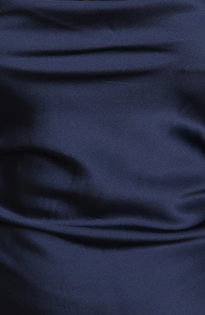 Petal And Pup Persia Satin Sheath In Navy