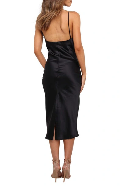 Shop Petal And Pup Petal & Pup Persia Satin Sheath In Black