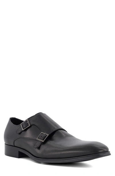 Shop Dune London Situation Double Monk Strap Shoe In Black