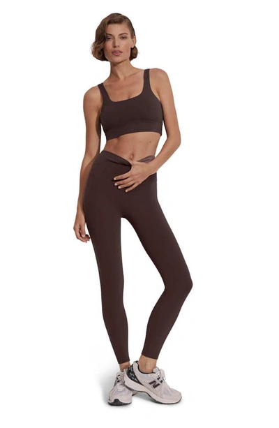 Varley Freesoft Cori Stretch-jersey Bra Top In Coffee Bean