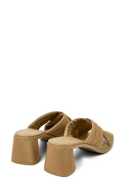 Shop Camper Kiara Slide Sandal In Medium Brown