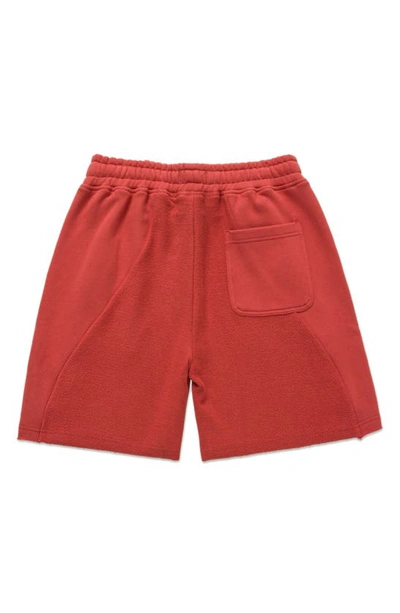 Shop Honor The Gift Cotton Terry Shorts In Brick