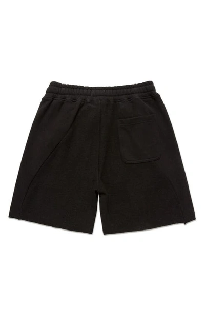 Shop Honor The Gift Cotton Terry Shorts In Black