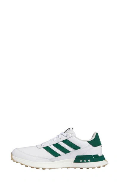 Shop Adidas Golf S2g Spikeless Golf Shoe In White/ Collegiate Green/ Gum
