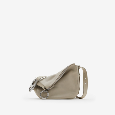Shop Burberry Small Knight Bag In Fog