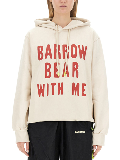 Shop Barrow Sweatshirt With Logo In White