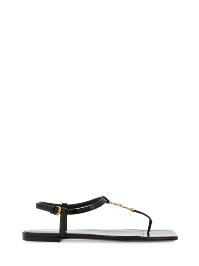 Shop Versace Low Sandal "medusa '95" In Black