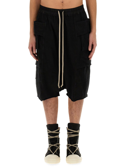 Shop Rick Owens Drkshdw Bermuda Cargo In Black