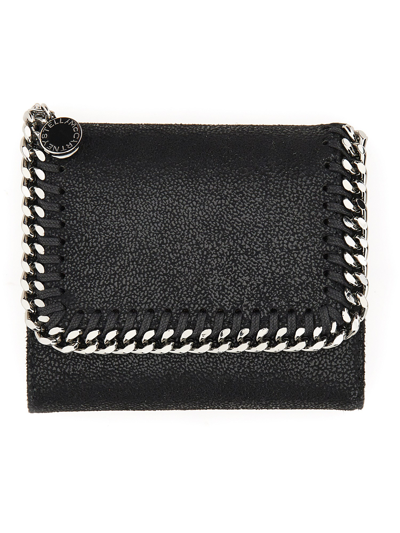 Shop Stella Mccartney Wallet "falabella" Small In Black
