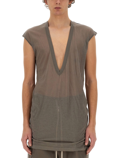 Shop Rick Owens T-shirt "dylan" In Beige