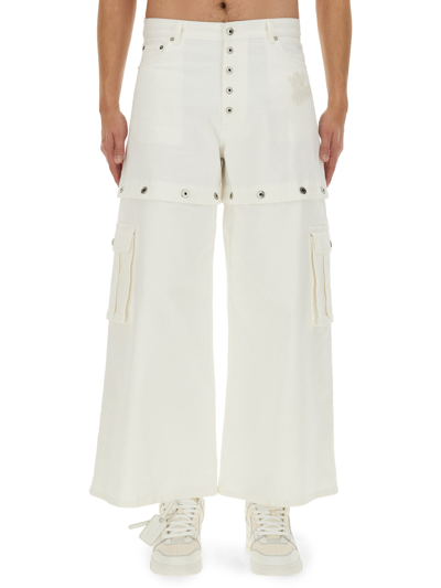 Shop Off-white 90's Super Baggy Jeans In White