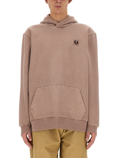 Shop Fred Perry Sweatshirt With Logo In Pink