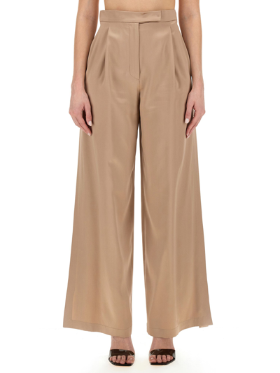 Max Mara Verbano Slim-fit Tailored Pants In Beige