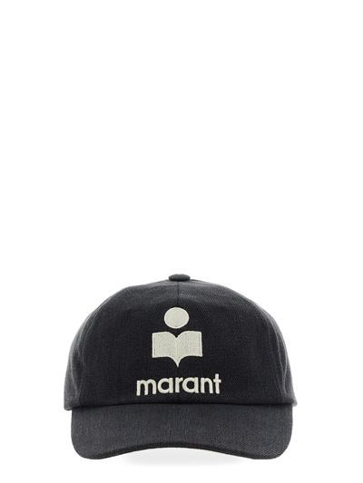 Shop Isabel Marant Baseball Cap "tyron" In Grey