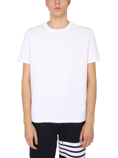 Shop Thom Browne Cotton Pique T-shirt In White