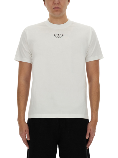 Shop Off-white Bandana Pattern T-shirt In White