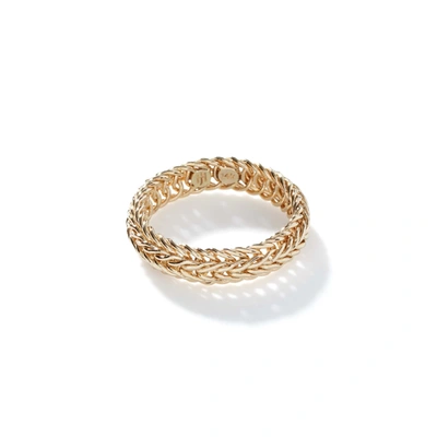 Shop John Hardy Kami Chain Band Ring In Sterling Silver Gold