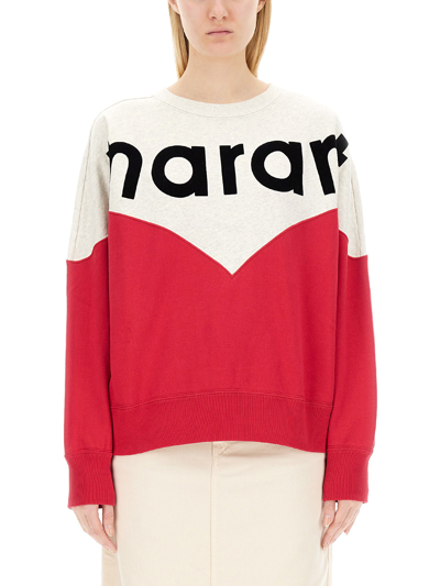 Shop Marant Etoile "houston" Sweatshirt In Multicolour