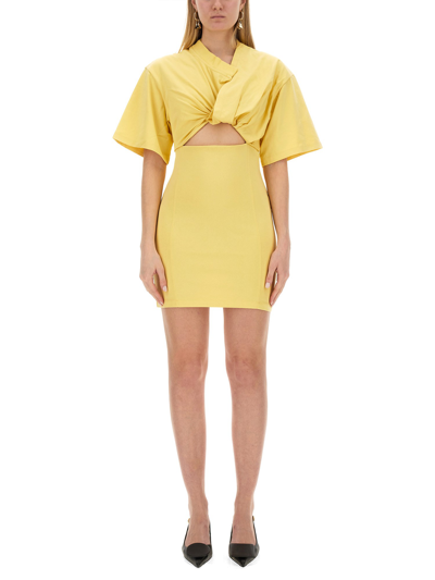 Shop Jacquemus "bahia" Dress In Yellow