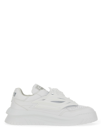 Shop Versace "odyssey" Sneaker In White