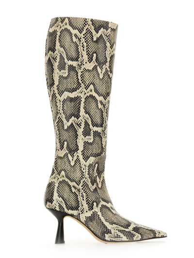 Shop Aeyde "esme" Boot In Ivory