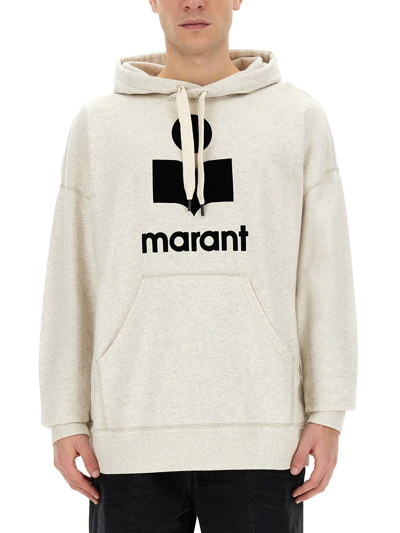 Shop Marant "miley" Sweatshirt In Powder