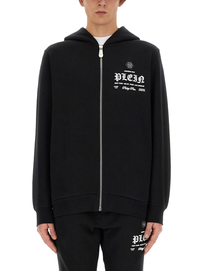 Shop Philipp Plein Sweatshirt With Logo In Black