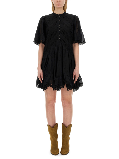 Shop Marant Etoile "slayae" Dress In Black