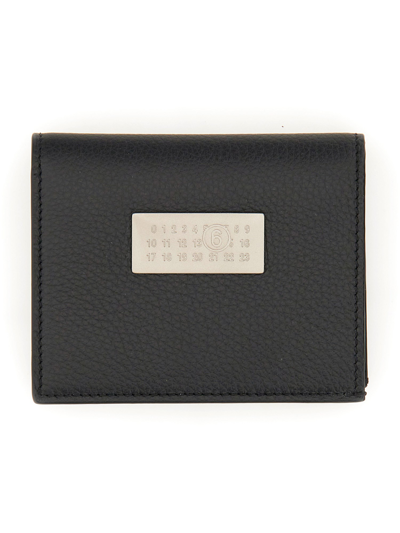 Shop Mm6 Maison Margiela Numeric Bifold Wallet In Black