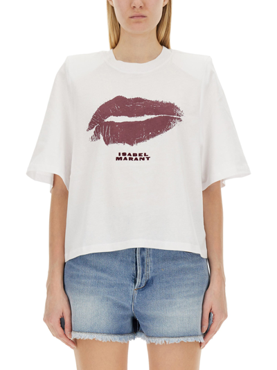 Shop Isabel Marant T-shirt "ben" In White