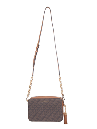 Shop Michael Michael Kors Shoulder Bag "ginny" In Brown