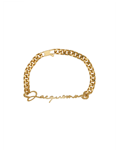 Shop Jacquemus "la Gourmette" Bracelet In Gold