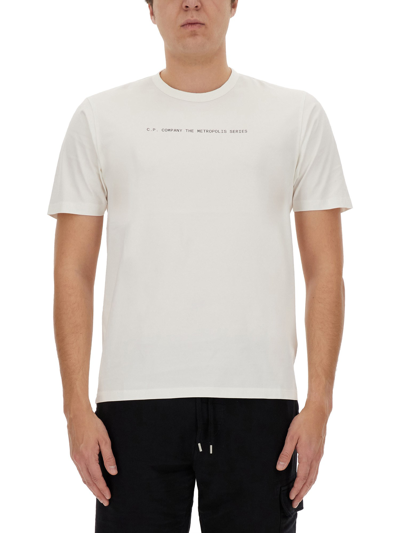 C.p. Company C.p.company T Shirt With Logo In White