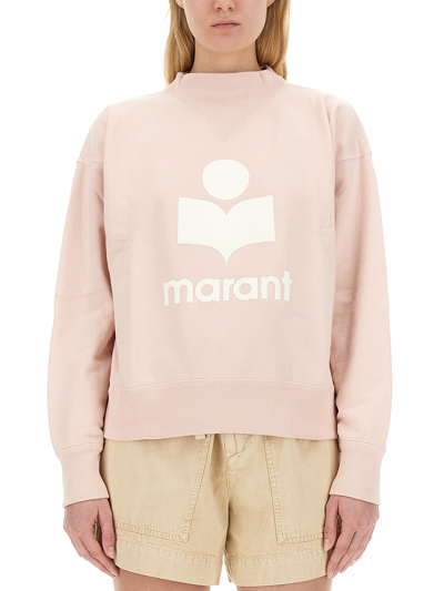 Shop Marant Etoile "moby" Sweatshirt In Pink