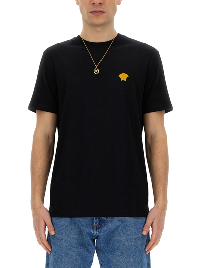 Shop Versace "jellyfish" T-shirt In Black